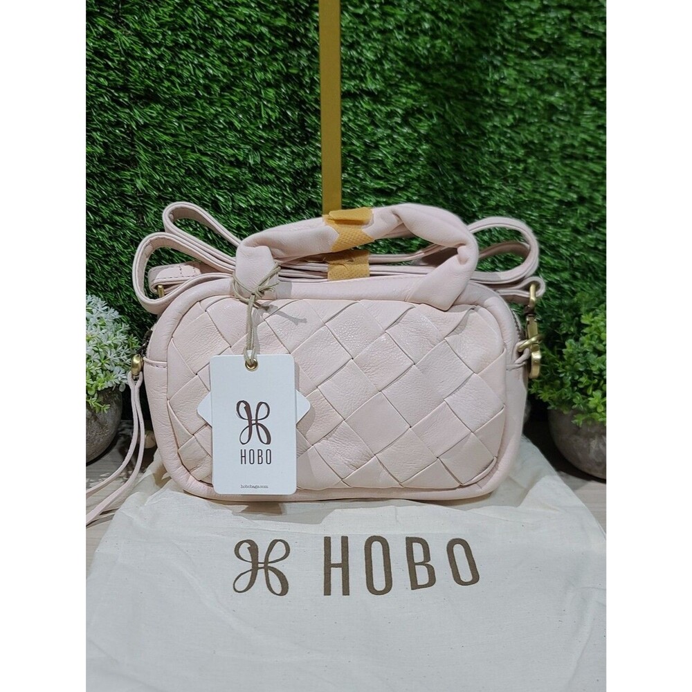 HOBO Maze Woven Leather Satchel / Pink NWT